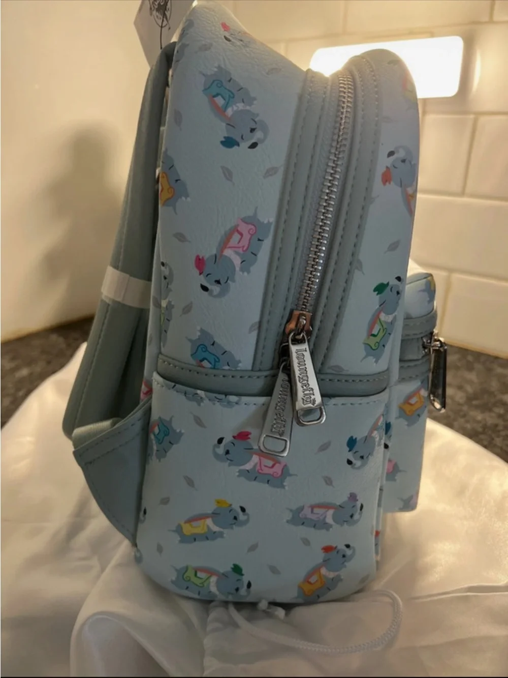 Loungefly Light Blue Dumbo Mini Backpack